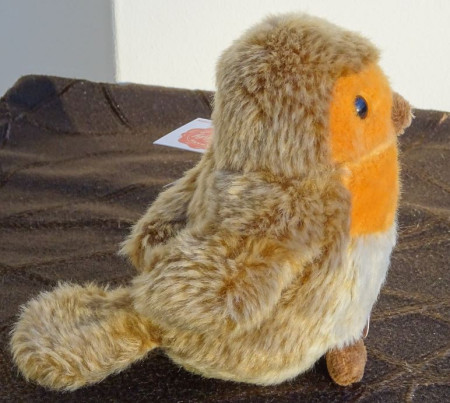 ČERVENKA OBECNÁ "JULINKA", Teddy Hermann Hirschaid, prací plyšová hračka, katalogové číslo 94171 2